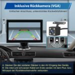 Écran Portable 7" CarPlay Android Auto sans fil Caméra AHD