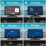 Écran Portable 9" CarPlay Android Auto Sans Fil Caméra AHD