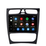 Autoradio CarPlay Android Auto GPS pour Mercedes W203 DAB+ Plug & Play