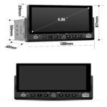 Autoradio Universel 1DIN CarPlay Android Auto RDS Bluetooth Caméra