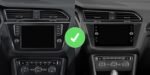 Autoradio CarPlay Android Auto GPS pour VW Tiguan II DAB+ Plug & Play