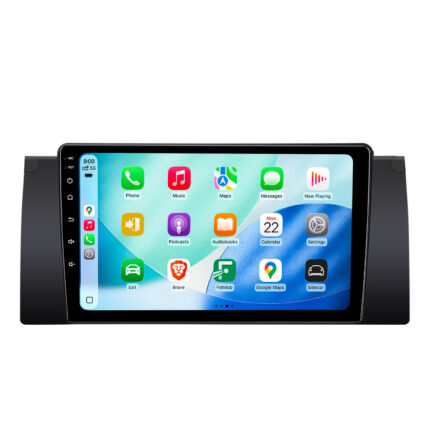Autoradio CarPlay Android Auto GPS pour BMW E53 E39 Bluetooth DAB+ Plug & Play