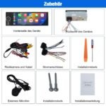 Autoradio 1DIN CarPlay Android Auto 6.3" RDS Caméra Incluse