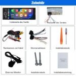 Autoradio 1DIN CarPlay Android Auto 6.3" RDS Caméra Incluse