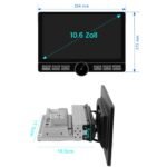 Autoradio 1DIN Universel CarPlay Android Auto GPS 4G LTE DAB+