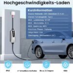 Chargeur Voiture Électrique Câble Type 2 22KW 3-Phasé IP65