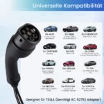 Chargeur Voiture Électrique Câble Type 2 22KW 3-Phasé IP65