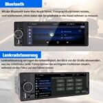 Autoradio 1DIN CarPlay Android Auto 6.3" RDS Caméra Incluse