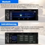 Autoradio 1DIN CarPlay Android Auto 6.3" RDS Caméra Incluse