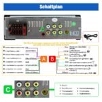 Autoradio 1DIN CarPlay Android Auto 6.3" RDS Caméra Incluse
