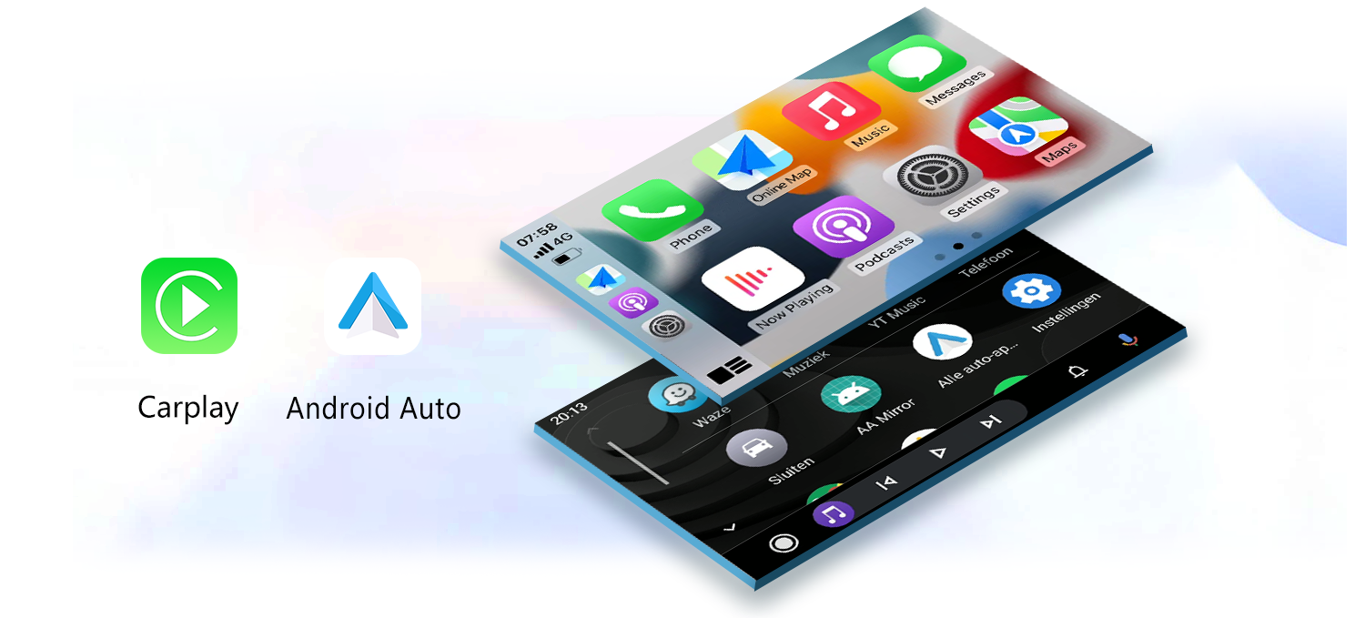 Autoradio Fiat 500 CarPlay Android Auto sans fil