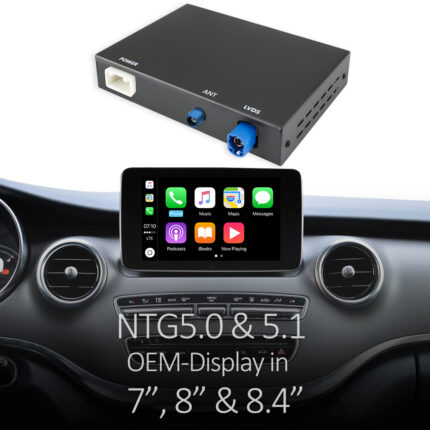 Adaptateur CarPlay & Android Auto Mercedes NTG 4.5 4.7 5.0 Classe A B C E S V ML GL (2011-2018)