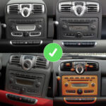 Autoradio CarPlay Android Auto GPS pour Smart Fortwo 451 DAB+ Plug & Play