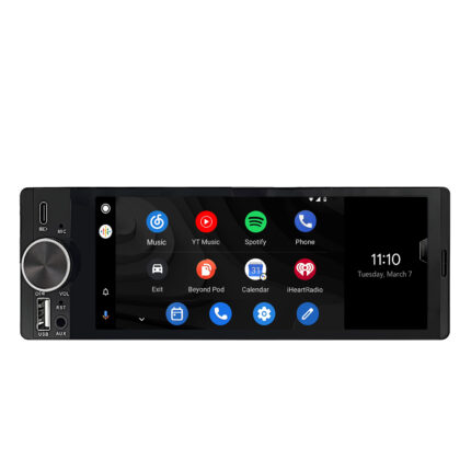 Autoradio 1DIN CarPlay Android Auto 6,3″ Caméra — CLP4C