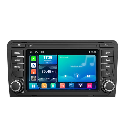 Autoradio Linux 7 pouces Audi A3 8P CarPlay Android Auto Bluetooth (2003-2013)