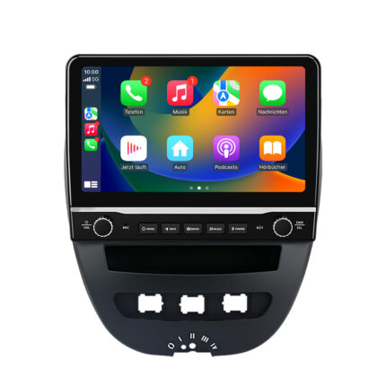 Autoradio Android Peugeot 107 Citroën C1 Toyota Aygo écran 10.6 pouces CarPlay Android Auto GPS (2005-2014)