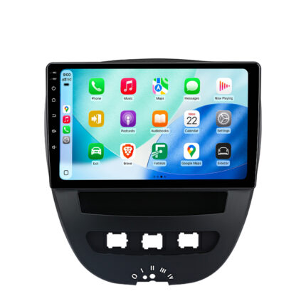 Autoradio CarPlay Android Auto GPS pour Citroen C1 2005–2014 DAB+ Plug & Play