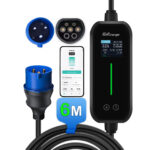 Chargeur EV portable Type 2 7 kW 6-32A pour voiture électrique et hybride rechargeable
