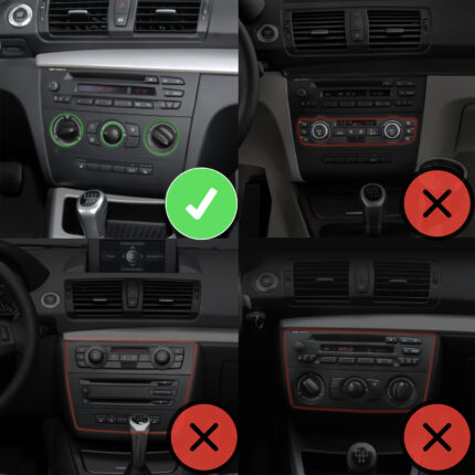 Autoradio Android BMW Série 1 E81 E82 E87 E88 CarPlay Android Auto GPS (2004-2013) Climatisation manuelle