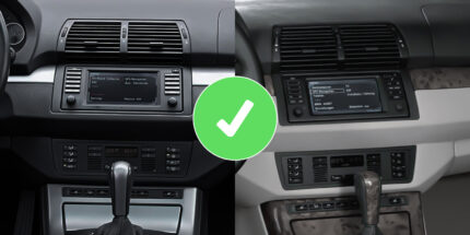 Autoradio CarPlay Android Auto GPS pour BMW X5 E53 Bluetooth DAB+ Plug & Play