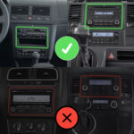 Autoradio CarPlay Android Auto GPS 2DIN pour VW Golf 4 T5 DAB+ Plug & Play