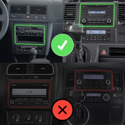 Autoradio CarPlay Android Auto GPS 2DIN pour VW Golf 4 T5 DAB+ Plug & Play