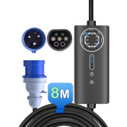 Chargeur EV portable Type 2 7 kW 6-32A pour voiture électrique et hybride rechargeable