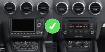 Autoradio CarPlay Android Auto GPS pour Audi TT 8J Bluetooth DAB+ Plug &Play