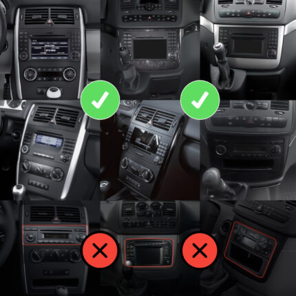 Autoradio CarPlay Android Auto GPS pour W169 W245 W639 DAB+ Plug & Play
