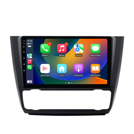 Autoradio Android BMW Série 1 E81 E82 E87 E88 CarPlay Android Auto GPS (2004-2013) Climatisation automatique