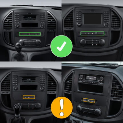 Autoradio Android 2K Mercedes Classe V W447 CarPlay Android Auto GPS (2014-2020)
