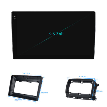 Autoradio Android 2K Fiat 500 CarPlay Android Auto GPS (2016-2019)