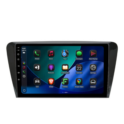 Autoradio CarPlay Skoda Octavia II III Linux 10 pouces – Junsun – 2